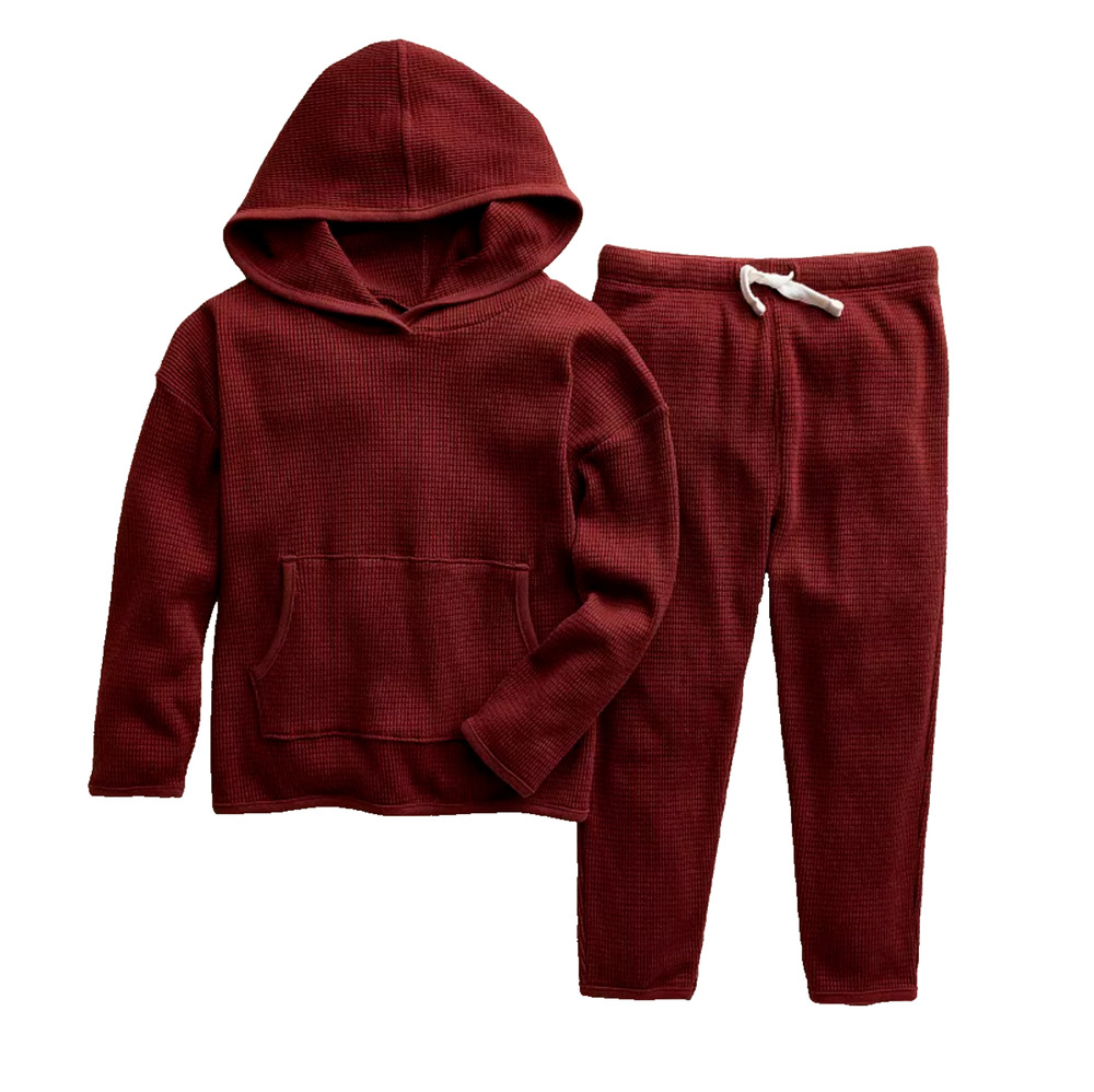 Little Co. by Lauren Conrad Cozy Pullover Hoodie & Pants Set Size Newborn Brown